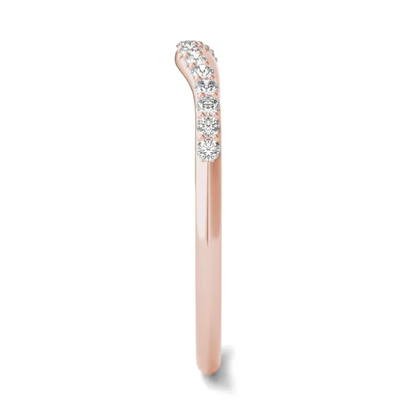 Round Hearts & Arrows Signature Accented Halo Classic Matching Band