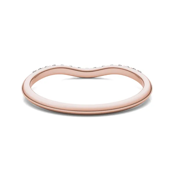 Round Hearts & Arrows Signature Accented Halo Classic Matching Band