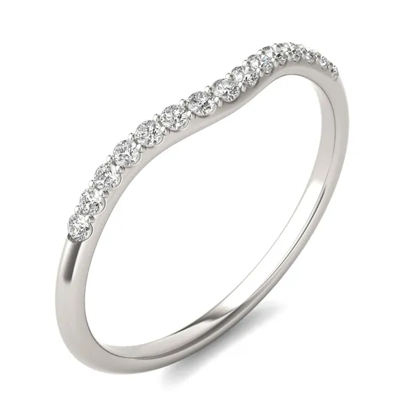Round Hearts & Arrows Signature Accented Halo Classic Matching Band