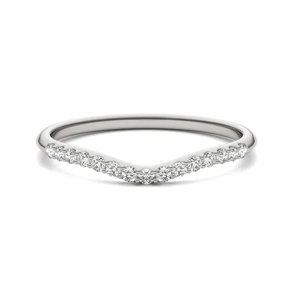 Round Hearts & Arrows Signature Accented Halo Classic Matching Band