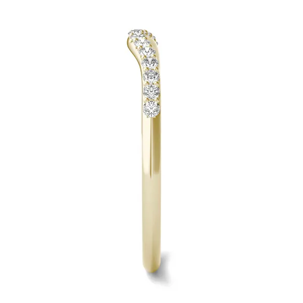 Round Hearts & Arrows Signature Accented Halo Classic Matching Band