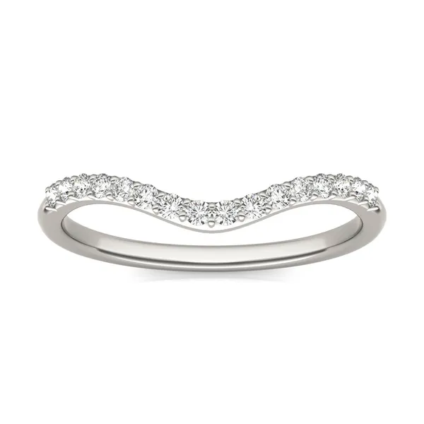 Oval Signature Accented Halo Mini Matching Band