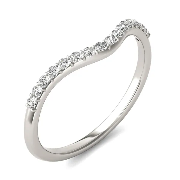 Oval Signature Accented Halo Mini Matching Band