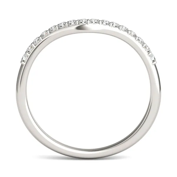 Oval Signature Accented Halo Mini Matching Band