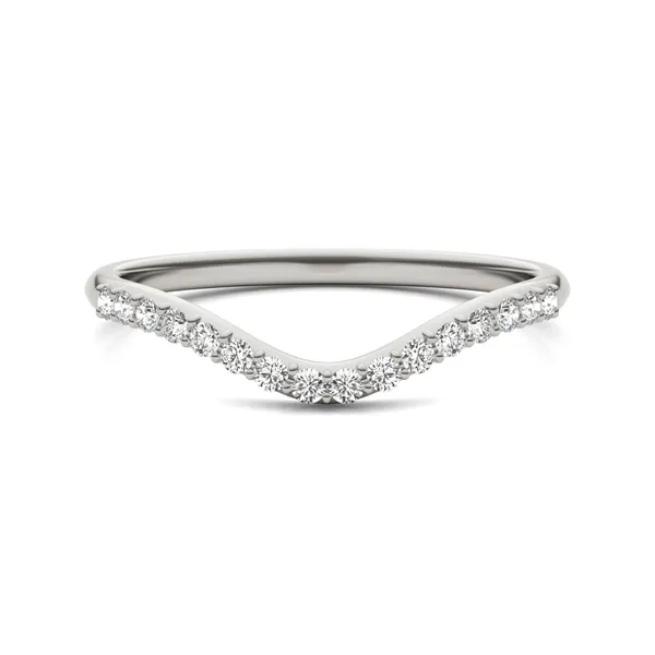 Oval Signature Accented Halo Mini Matching Band