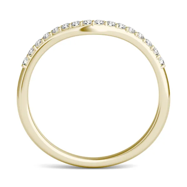 Oval Signature Accented Halo Mini Matching Band (Forever One™)
