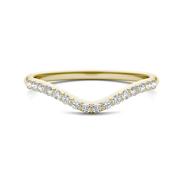 Oval Signature Accented Halo Mini Matching Band (Forever One™)