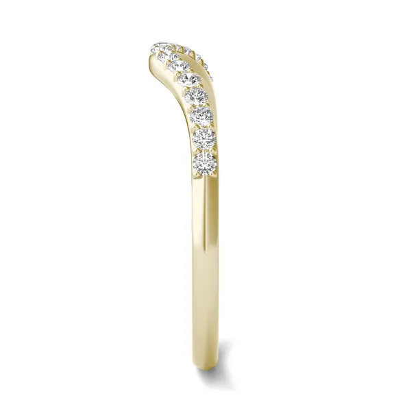 Oval Signature Accented Halo Mini Matching Band (Forever One™)