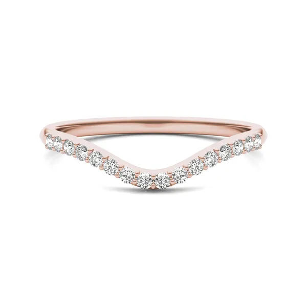 Oval Signature Accented Halo Classic Matching Band