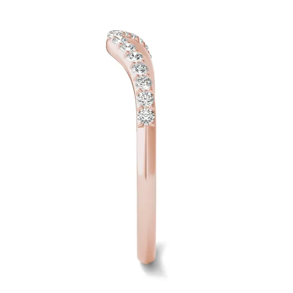 Oval Signature Accented Halo Classic Matching Band