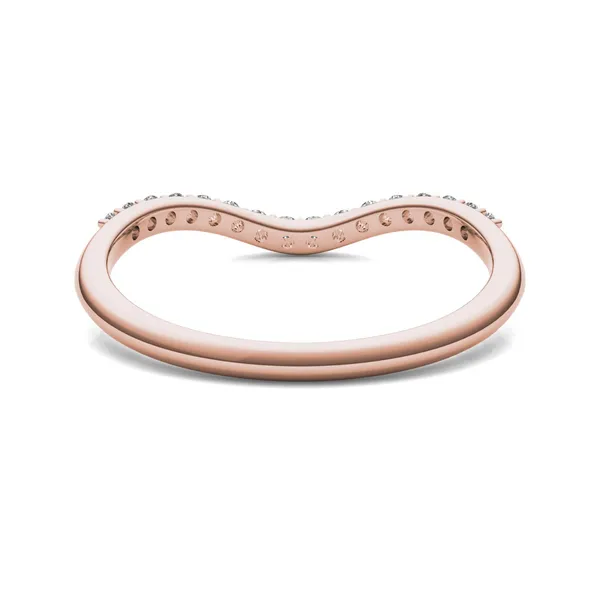 Oval Signature Accented Halo Classic Matching Band