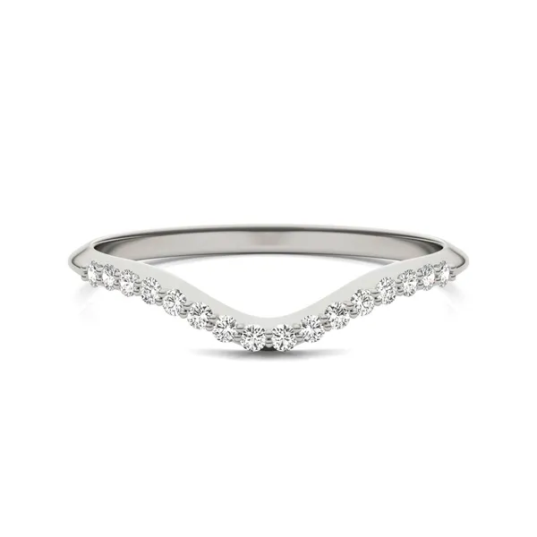 Pear Signature Accented Halo Petite Matching Band