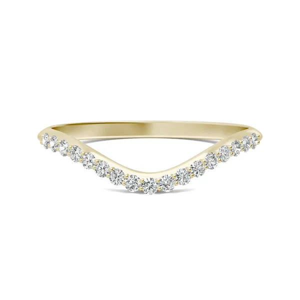 Pear Signature Accented Halo Classic Matching Band