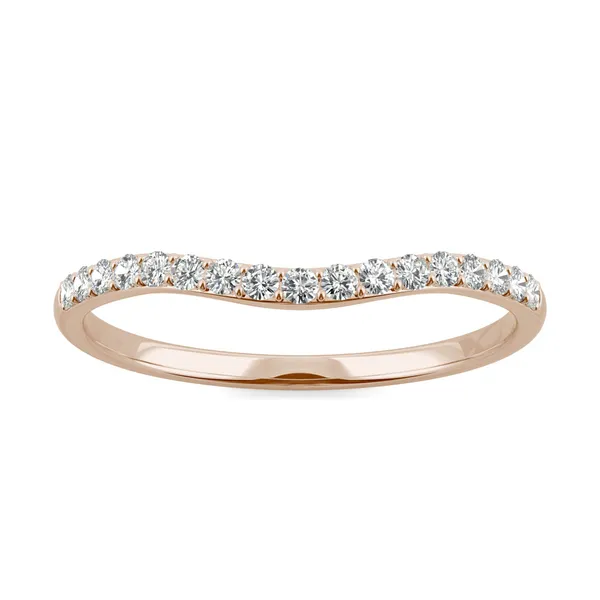 Round Hearts & Arrows Signature Petite Side-Stone Petite Matching Band