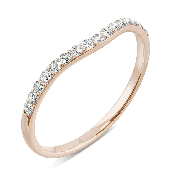 Round Hearts & Arrows Signature Petite Side-Stone Petite Matching Band