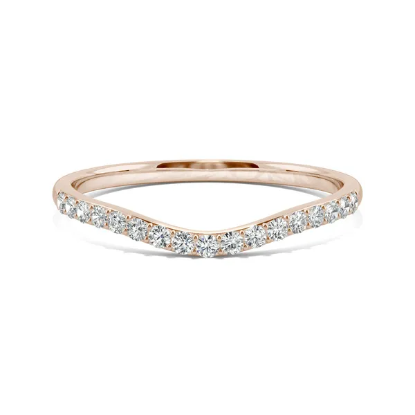 Round Hearts & Arrows Signature Petite Side-Stone Petite Matching Band