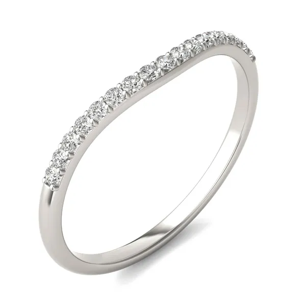 Round Hearts & Arrows Signature Petite Side-Stone Petite Matching Band