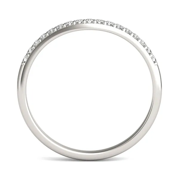 Round Hearts & Arrows Signature Petite Side-Stone Petite Matching Band