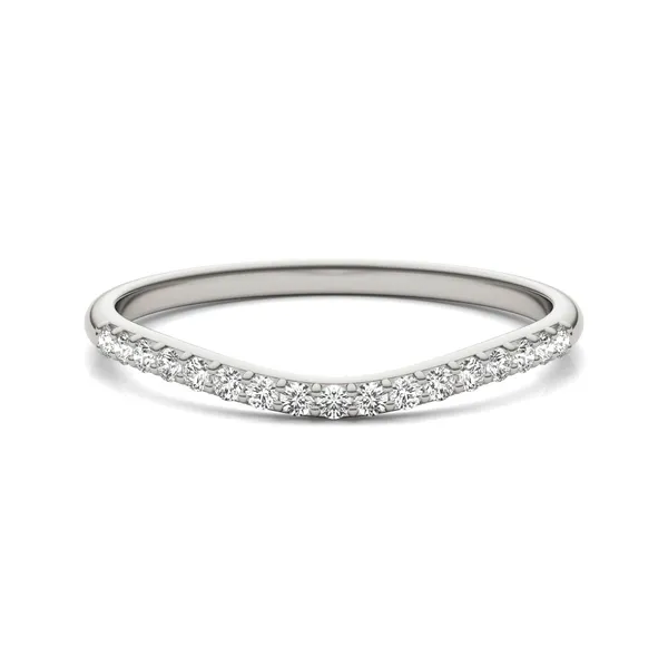 Round Hearts & Arrows Signature Petite Side-Stone Petite Matching Band