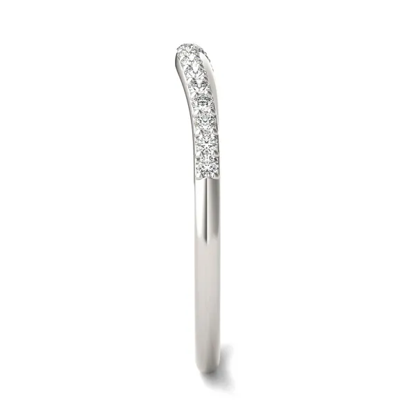 Round Hearts & Arrows Signature Petite Side-Stone Petite Matching Band