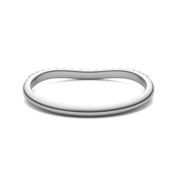 Round Hearts & Arrows Signature Petite Side-Stone Petite Matching Band