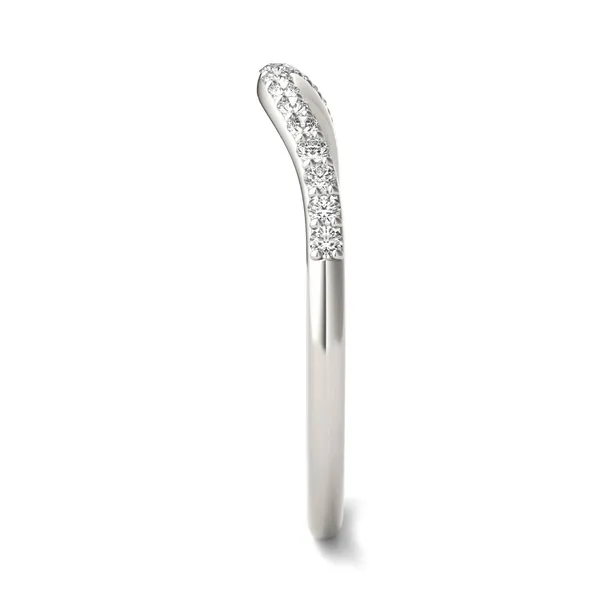 Round Hearts & Arrows Signature Petite Side-Stone Classic Matching Band