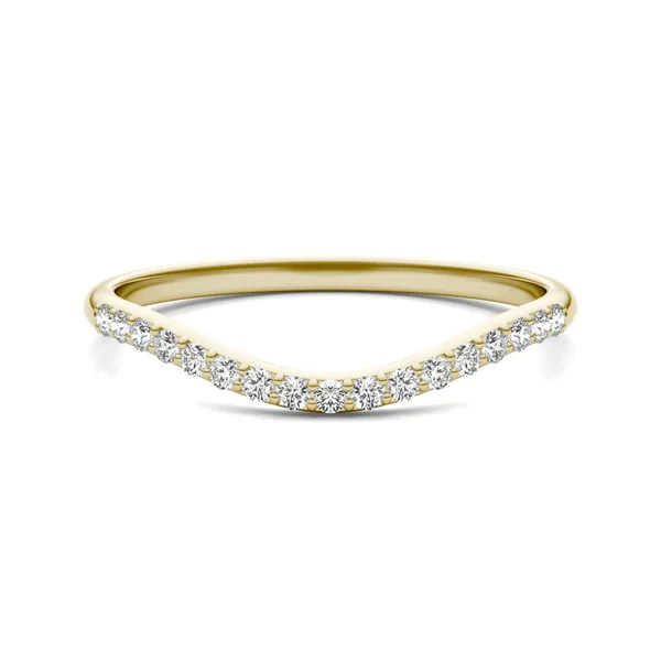 Round Hearts & Arrows Signature Petite Side-Stone Classic Matching Band