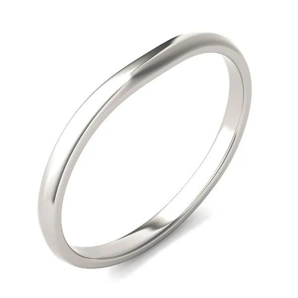 Round Hearts & Arrows Signature Solitaire Petite Matching Band