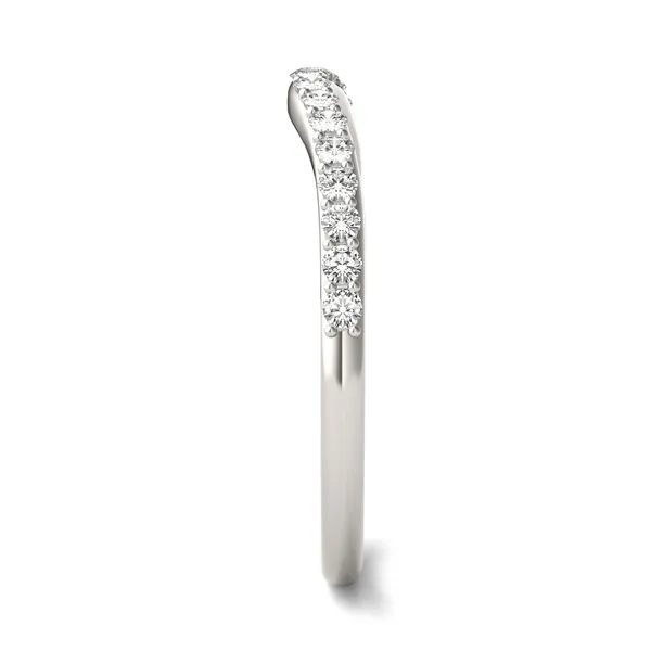 Emerald and Radiant Signature Petite Side-Stone Classic Matching Band