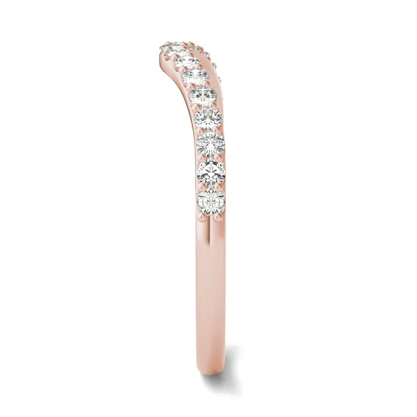 Emerald and Radiant Signature Petite Side-Stone Bold Matching Band