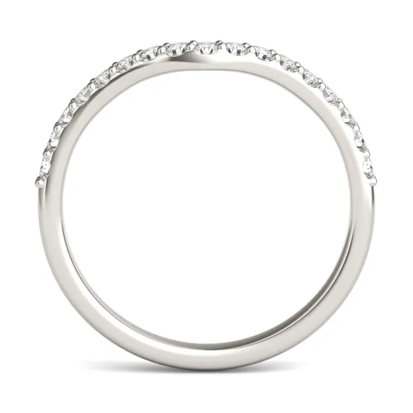Emerald and Radiant Signature Petite Side-Stone Bold Matching Band