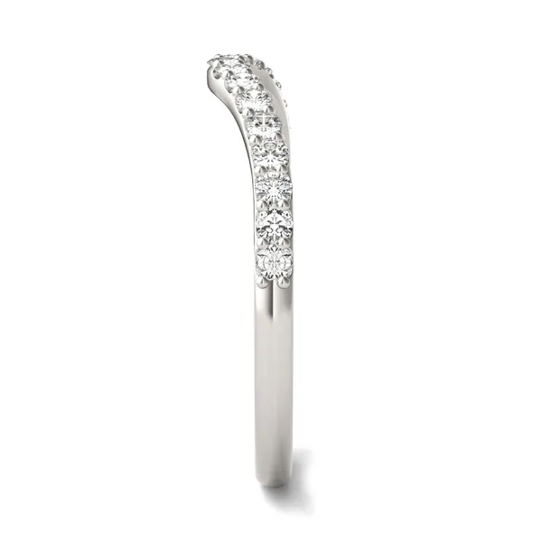 Emerald and Radiant Signature Petite Side-Stone Bold Matching Band