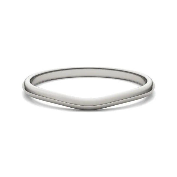 Oval Signature Solitaire Petite Matching Band