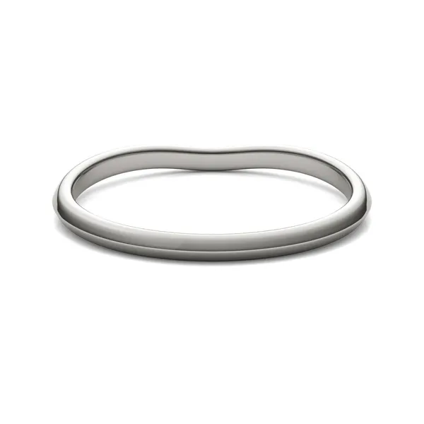 Oval Signature Solitaire Petite Matching Band