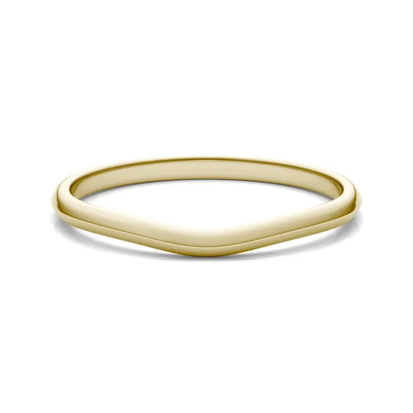 Oval Signature Solitaire Petite Matching Band