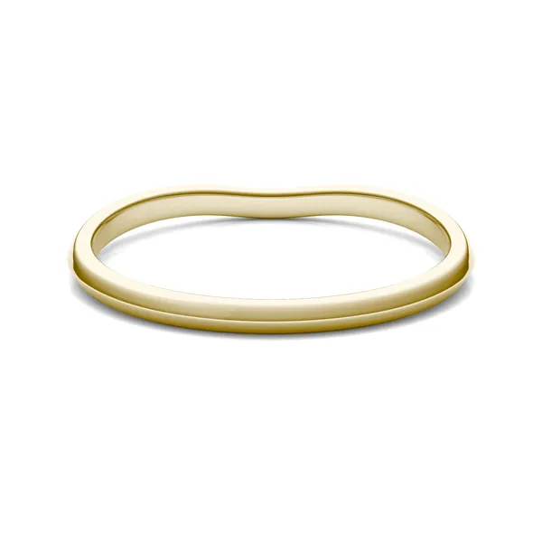 Oval Signature Solitaire Petite Matching Band