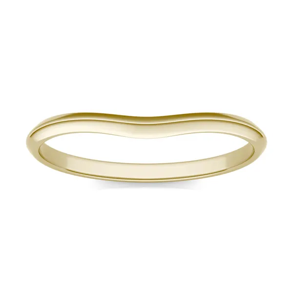 Oval Signature Solitaire Classic Matching Band (14k Gold)