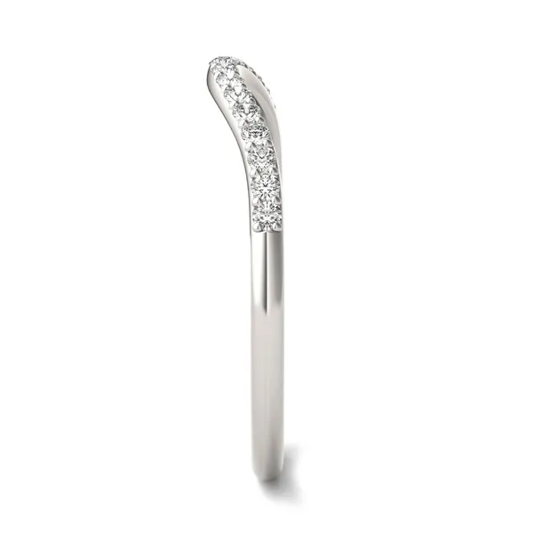 Cushion Hearts & Arrows Signature Petite Side-Stone Classic Matching Band