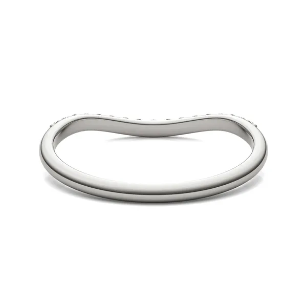 Cushion Hearts & Arrows Signature Petite Side-Stone Classic Matching Band