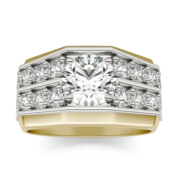 Round Brilliant Apollo Accented Ring