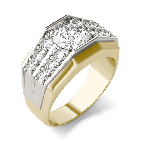 Round Brilliant Apollo Accented Ring