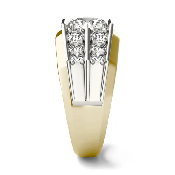 Round Brilliant Apollo Accented Ring