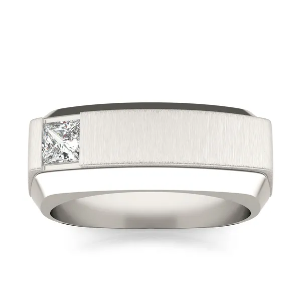 Asymmetrical Princess Signature Ring