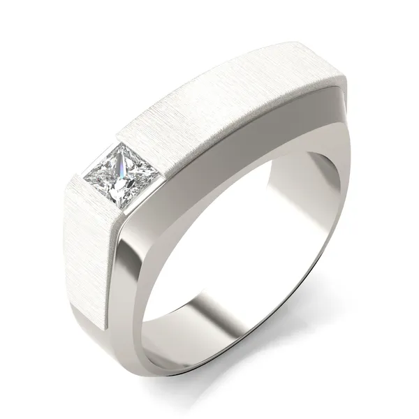 Asymmetrical Princess Signature Ring