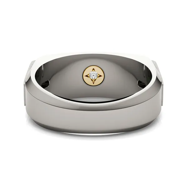 Asymmetrical Princess Signature Ring