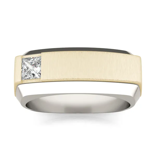 Asymmetrical Princess Signature Ring