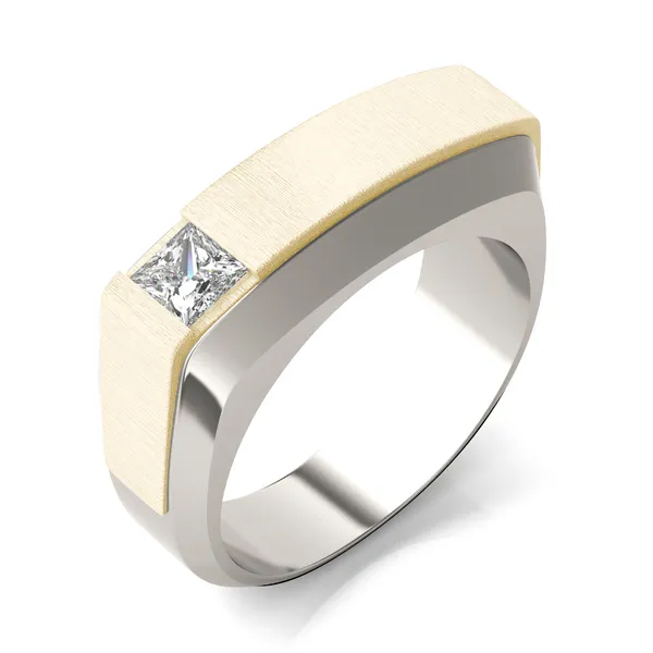 Asymmetrical Princess Signature Ring