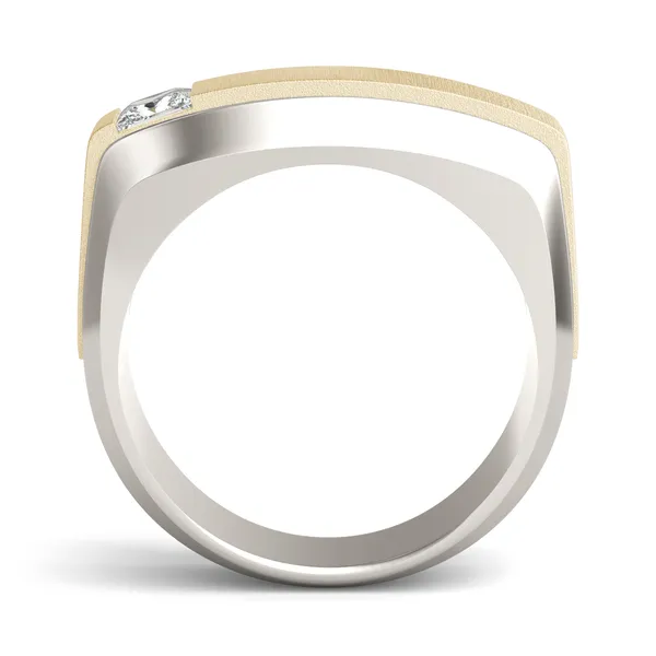 Asymmetrical Princess Signature Ring