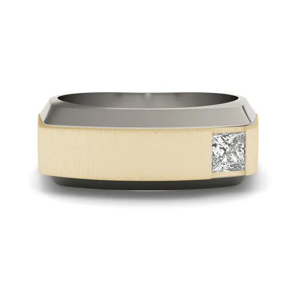 Asymmetrical Princess Signature Ring