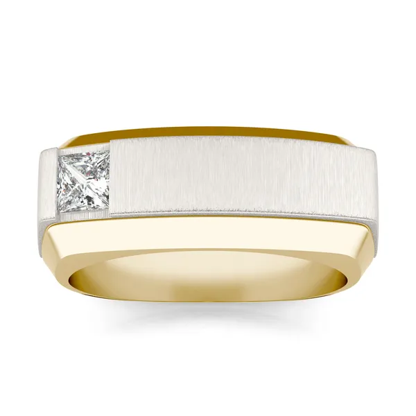 Asymmetrical Princess Signature Ring